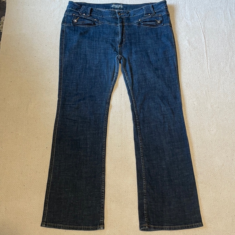 C’est toi Sz 2XL wide  leg blue jeans